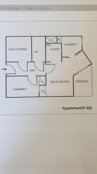 Spacieux Appartement 37M2-T3-Rdc-6 Personnes-100M Remontees Валмение Екстериор снимка